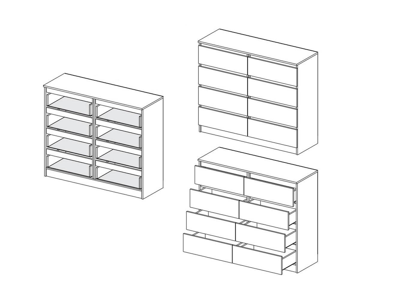 Комод Мальм 13 brown ИКЕА (IKEA) изображение товара