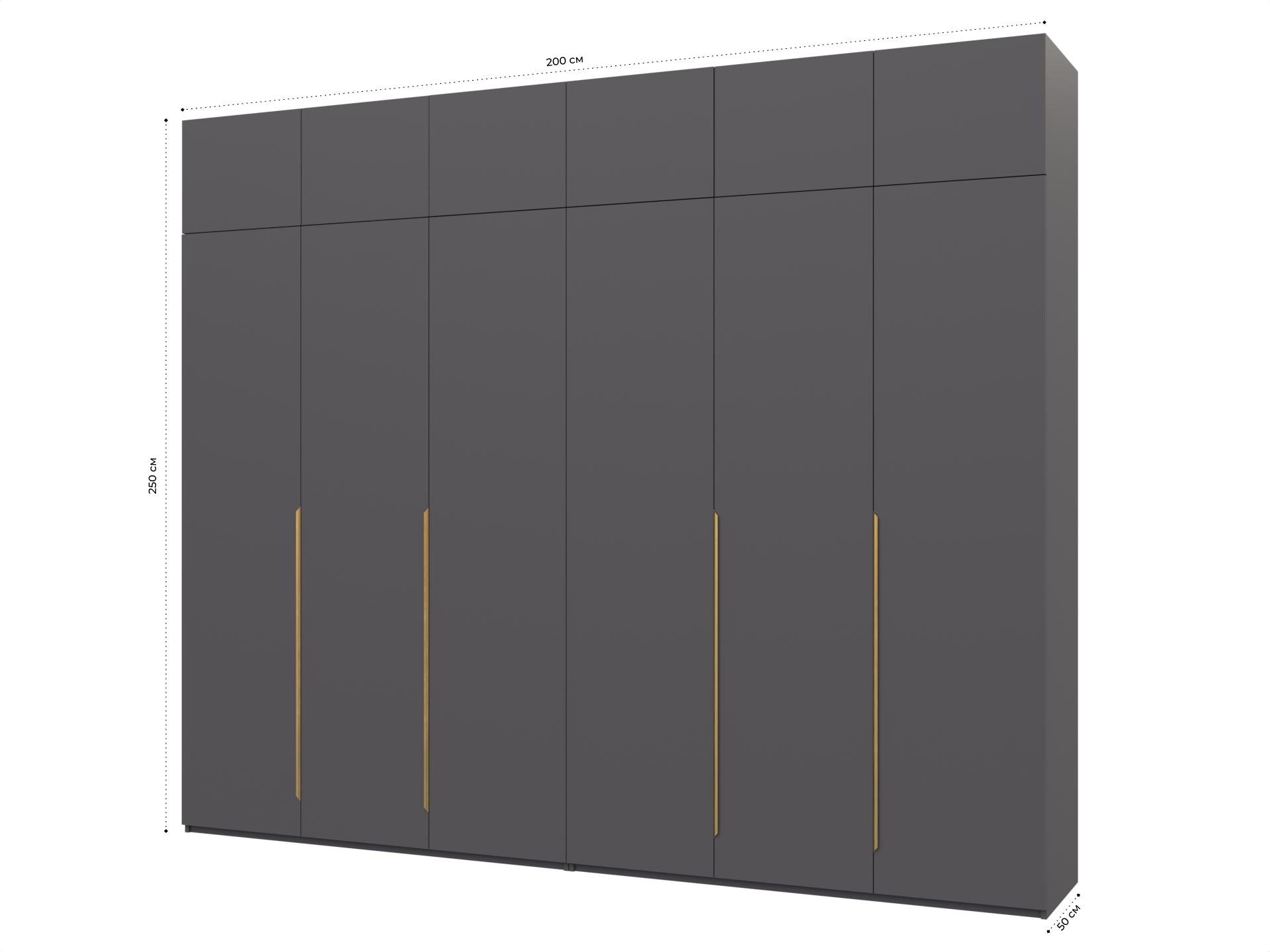 Распашной шкаф Пакс Альхейм 26 grey (gold) ИКЕА (IKEA) изображение товара