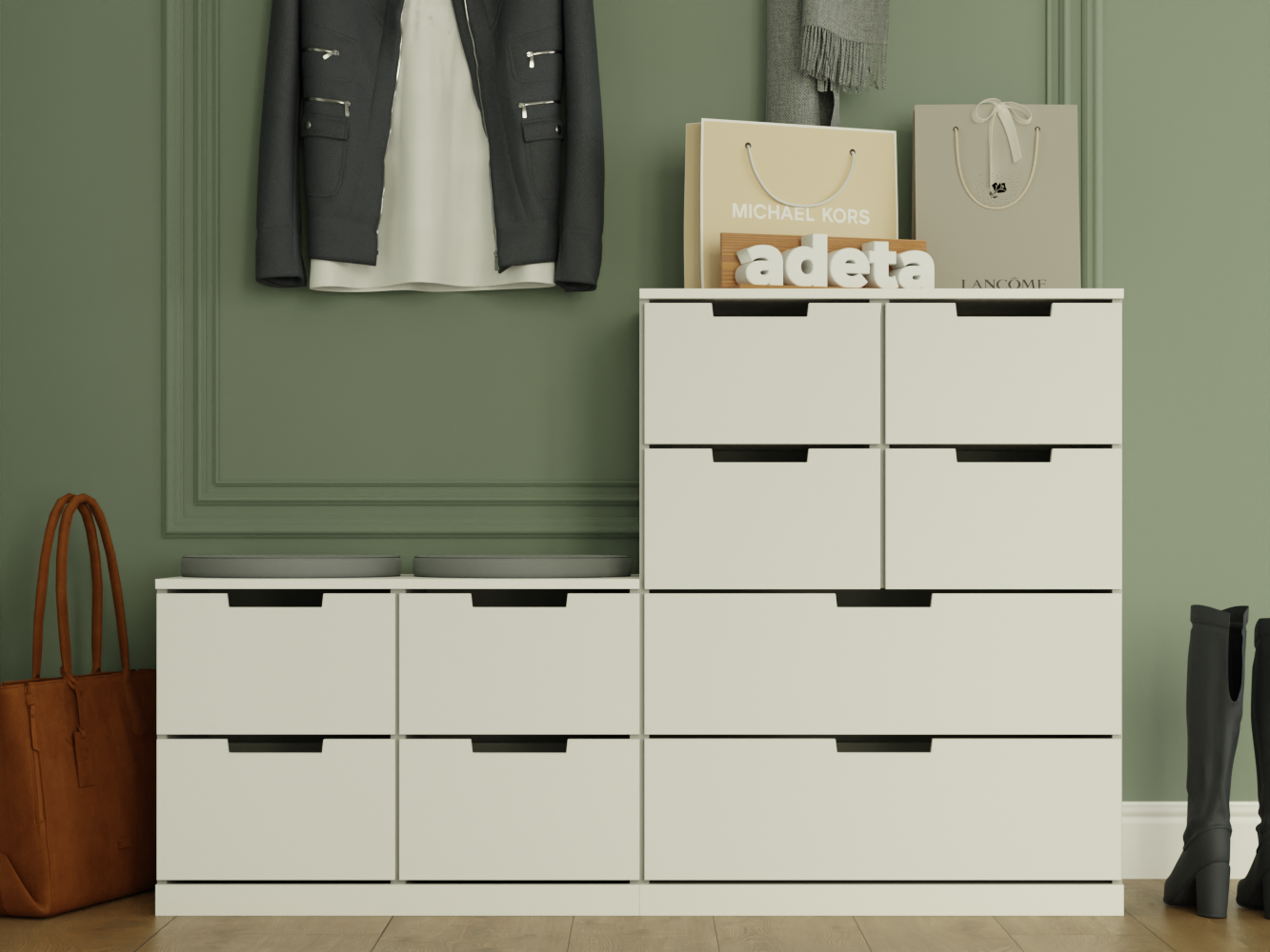 Комод Нордли 38 white ИКЕА (IKEA) изображение товара