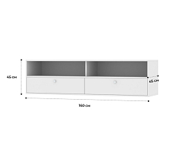 Изображение товара Тумба под телевизор Каллакс KALLAX 114 white ИКЕА (IKEA) на сайте adeta.ru